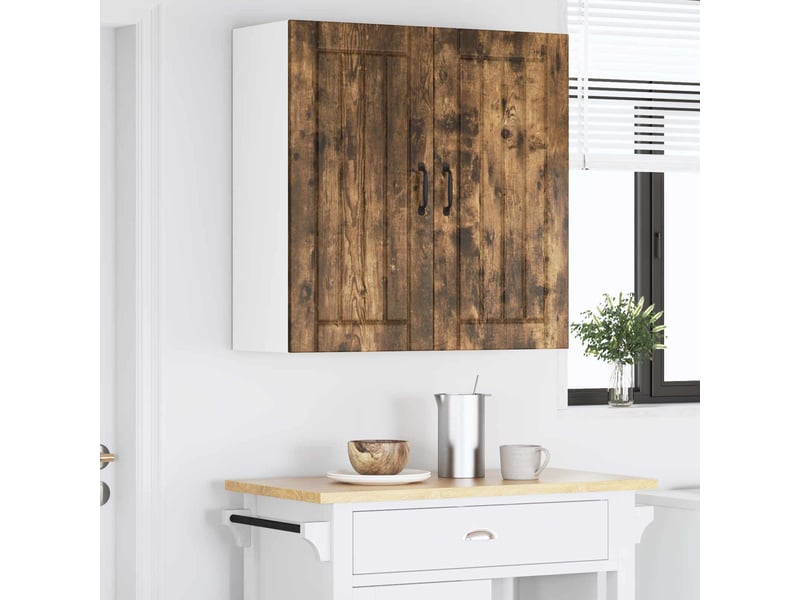 Armoire de cuisine chêne fumé 80x31x80cm bois d'ingénierie shl6316 - Conforama D