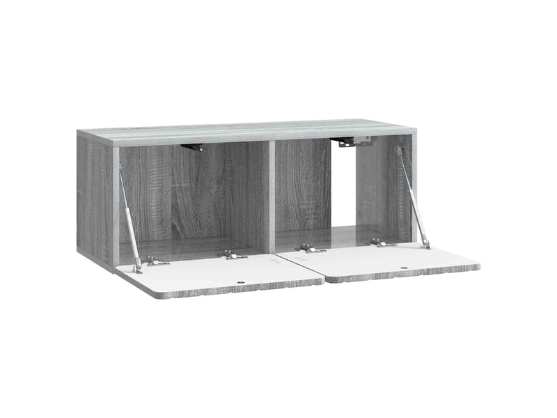  Meuble tv - banc tv - meuble de rangement mural 78,5 x 31 x 30 cm sonoma gris bois d'ingénierie  - Conforama E