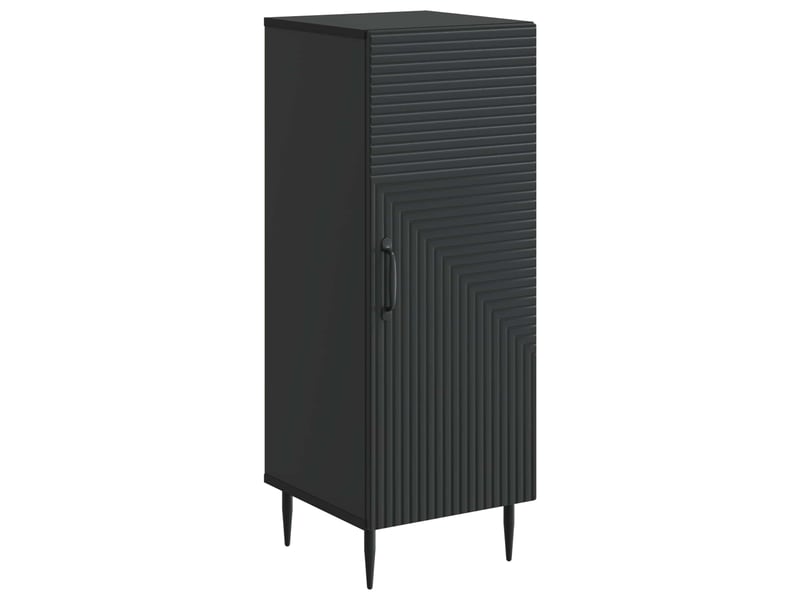  Buffet - bahut - meuble de rangement noir 33 x 34,5 x 89,5 cm bois d'ingénierie  - Conforama A