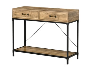 Console 2 tiroir(s)  coloris noir <strong></strong> <strong></strong>