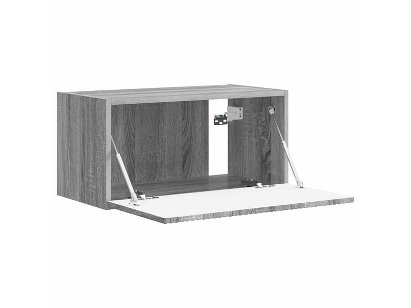  Meuble tv - banc tv - meuble de rangement mural 60 x 31 x 29,5 cm gris sonoma bois d'ingénierie  - Conforama E