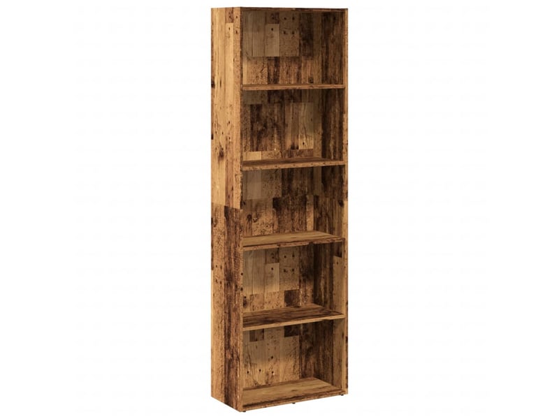 Bibliothèque, meuble de rangement salon vieux bois 60x30x189 cm bois d'ingénierie  - Conforama A