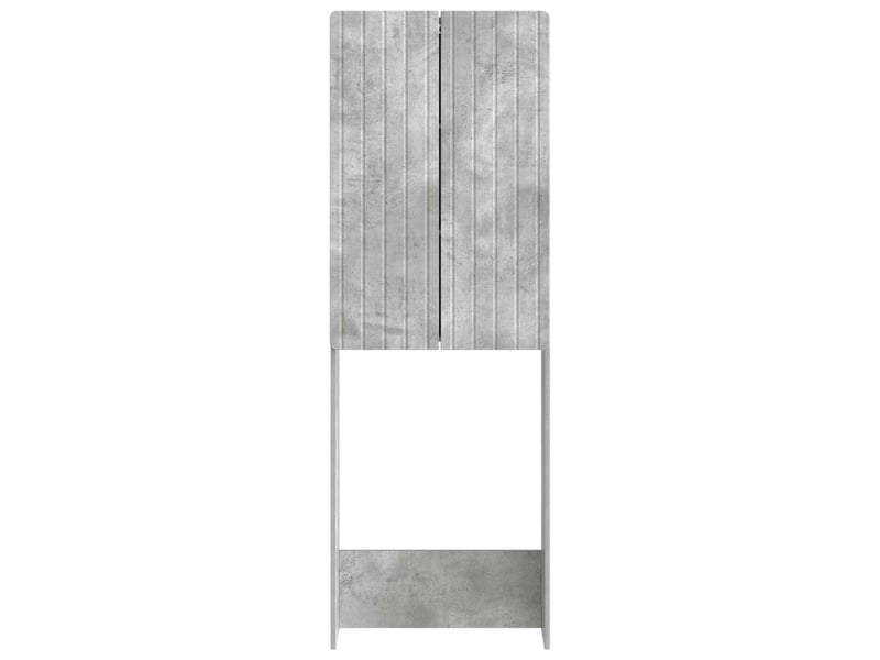  Armoire de toilette, meuble de toilette zwolle gris béton 66x25.5x190 cm  - Conforama E
