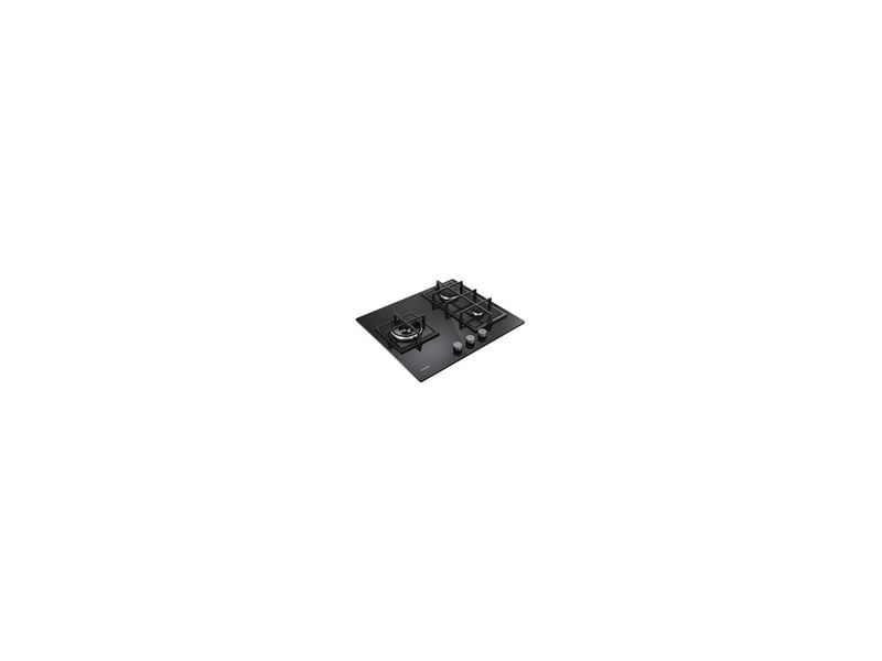  Plaque de cuisson gaz rosières rvw63b4c3b 60 cm noire en verre trempé 3 feux 8059861 - Conforama C