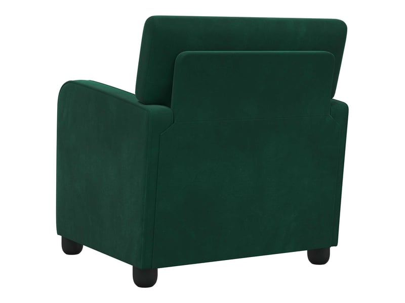 Vidaxl fauteuil vert foncé velours - Conforama E