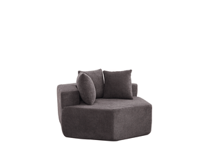 Fauteuil fixe   Tissu gris