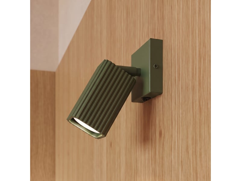  Plafonnier rayo 3p vert olive aluminium moderne 18x20x20cm SL.3180 - Conforama D
