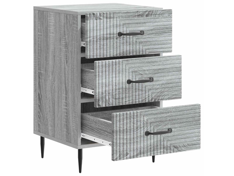 Table de chevet - cabinet de chevet - table de nuit avec tiroir sonoma gris 43 x 41 x 66,5 cm - Conforama C