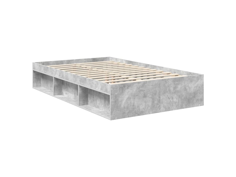 Lit double- lit adulte -  cadre de lit béton 120 x 190 cm bois de pin massif  - Conforama D