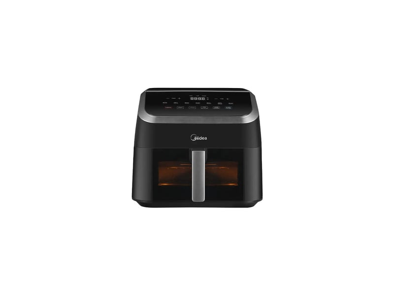  Midea mad85000adk double 9 l autonome 2200 w friteuse d’air chaud noir, argent  - Conforama A