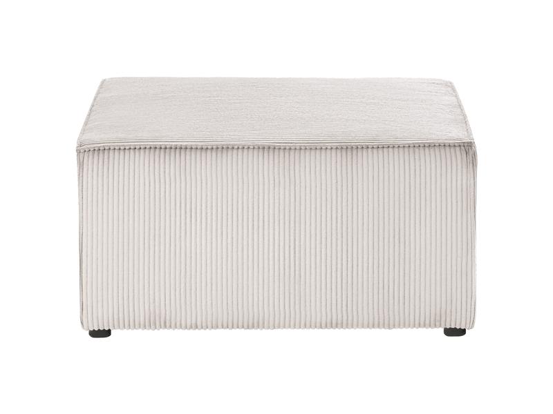  Ottoman lemvig velours côtelé beige  - Conforama E