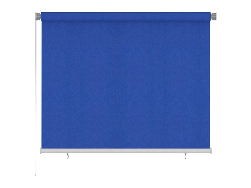  Store enrouleur, store roulant d'extérieur 185 (l) x 140 (h) cm bleu hdpe cf47359  - Conforama B
