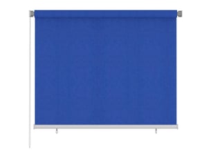 Store enrouleur, store roulant d'extérieur 185 (l) x 140 (h) cm bleu hdpe cf47359
