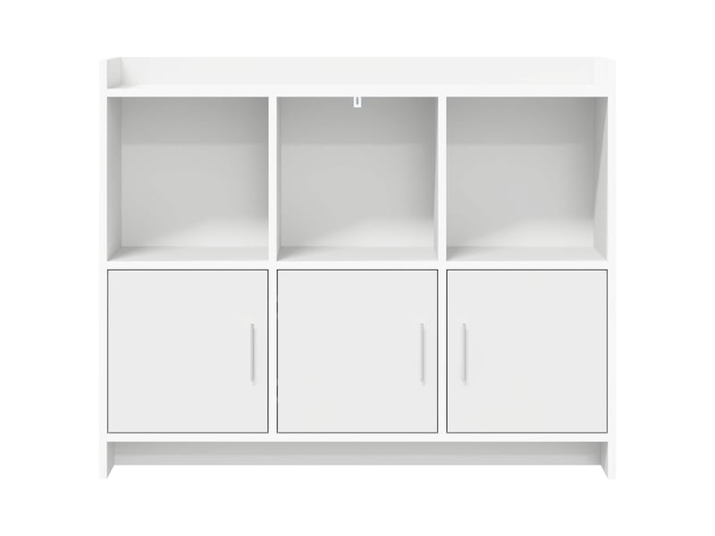  Buffet - bahut - meuble de rangement blanc 98,5 x 33 x 80 cm bois d'ingénierie  - Conforama E