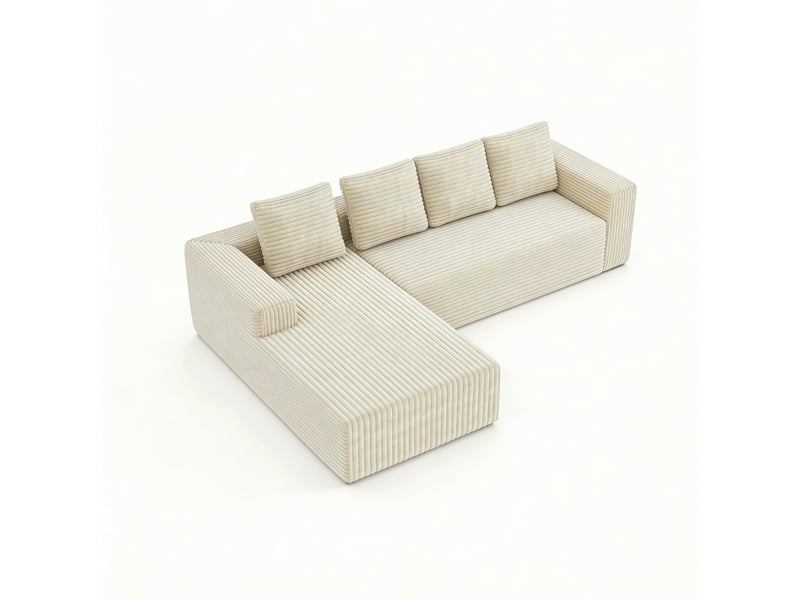  Canapé d'angle – canapé modulable, style cloud, assise profonde, pour intérieur, mobilier pour espace de vie  - Conforama B