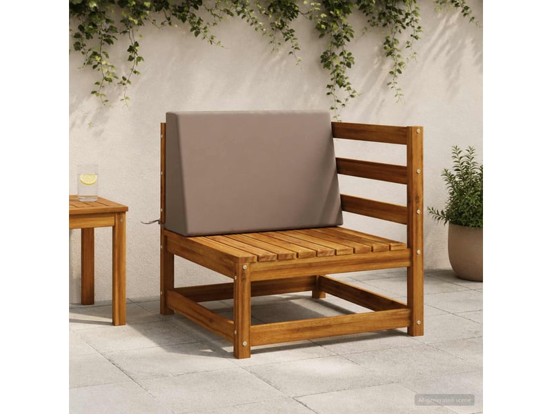  Coussin de dossier, coussin de dos soest 100 % polyester taupe 60 x 20 x 40 cm cf55243  - Conforama B