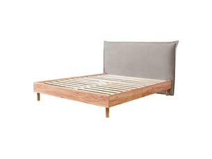 Lit 2 places 160x200 cm BOBOCHIC CHARLIE coloris gris