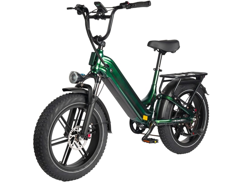  Maxtron camel vélo électrique fat bike 20 po, batterie 48v 18ah, vert  - Conforama D