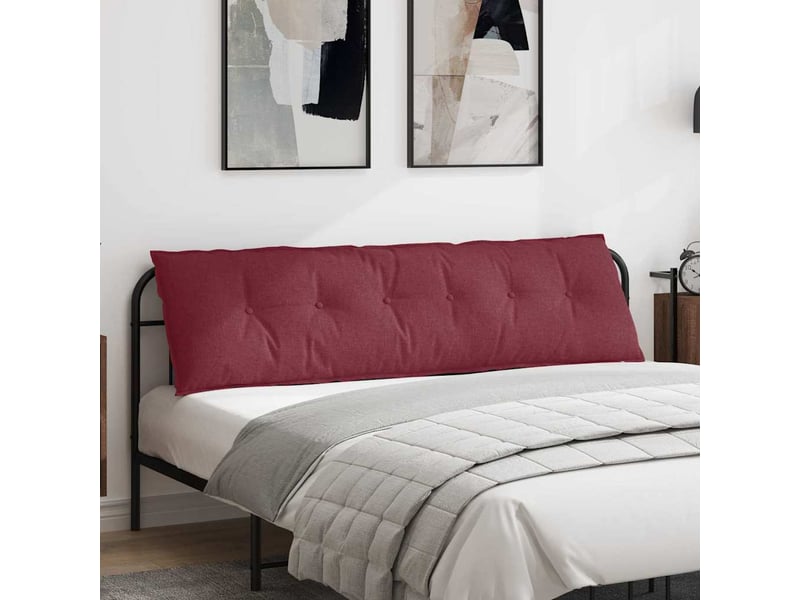 Coussin de dos, coussin de dossier bordeaux 180 x 19 x 50 cm tissu cf54590 - Conforama B