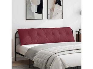 Coussin de dos, coussin de dossier bordeaux 180 x 19 x 50 cm tissu cf54590