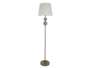 Lampadaire fabrilamp bogota e27 coloris cuir beige 160 x 38 x 38 cm