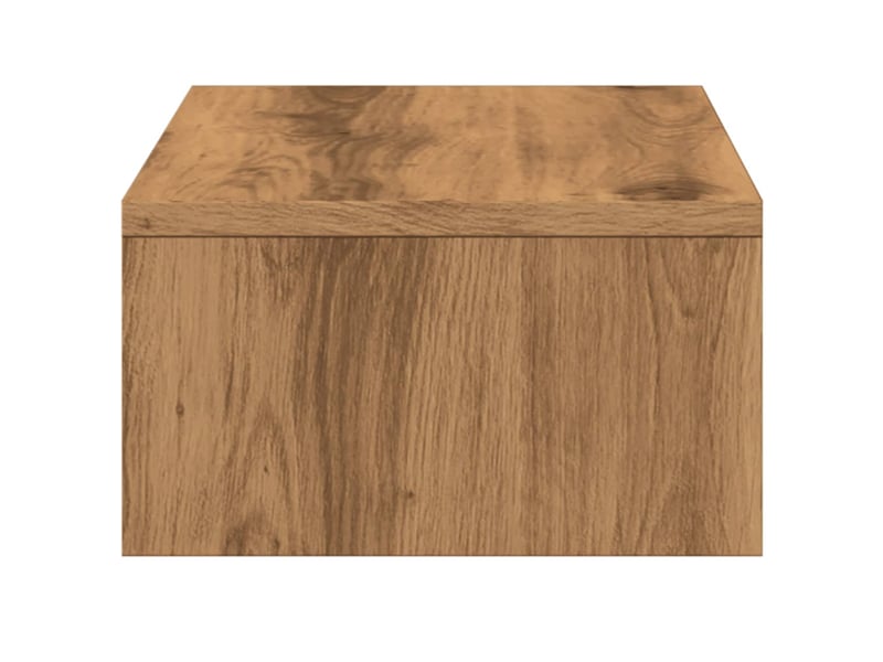  Support de moniteur table meuble bureau et tiroirs artisanal bois ingénierie marron 02_0044963  - Conforama D