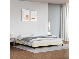 Lit 2 places 160x200 cm <strong></strong> <strong></strong> coloris beige