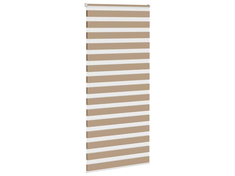  Store zèbre, store de fenêtre marron sable largeur du tissu 95,9 cm polyester cf48848  - Conforama C