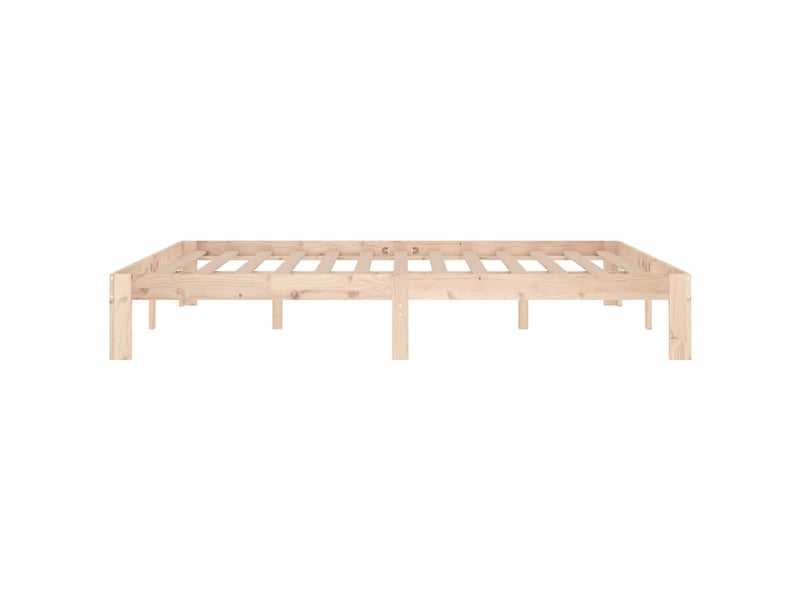  Lit double- lit adulte -  cadre de lit sans matelas bois massif 150x200 cm  - Conforama D