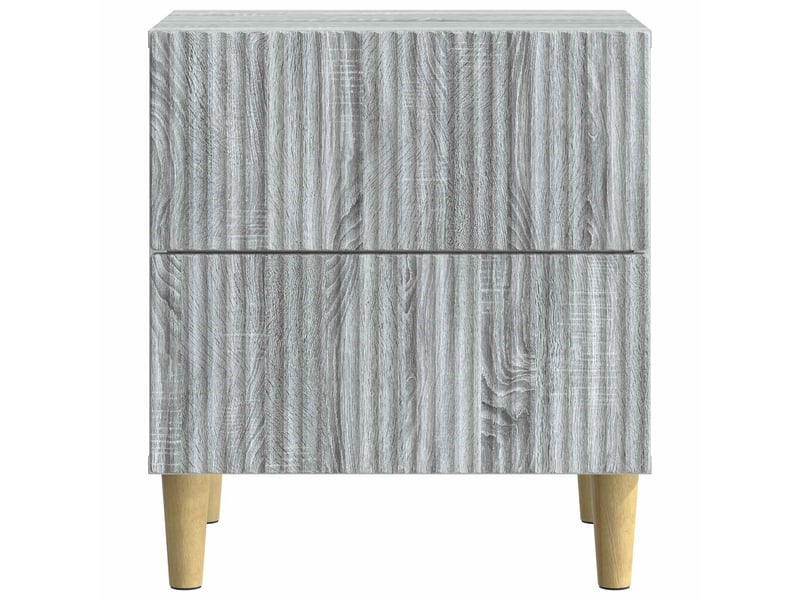  Table de chevet 2 pièces sonoma gris 43 x 34,5 x 48 cm  - Conforama E