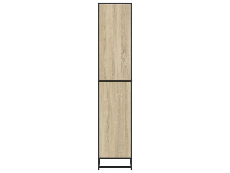  Bibliothèque, meuble de rangement salon chêne sonoma 80,5x35x170,5 cm bois d'ingénierie  - Conforama E