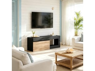 Meuble tv coloris bicolore 40 cm <strong>ATELIER CONFORTIEL</strong> <strong></strong>