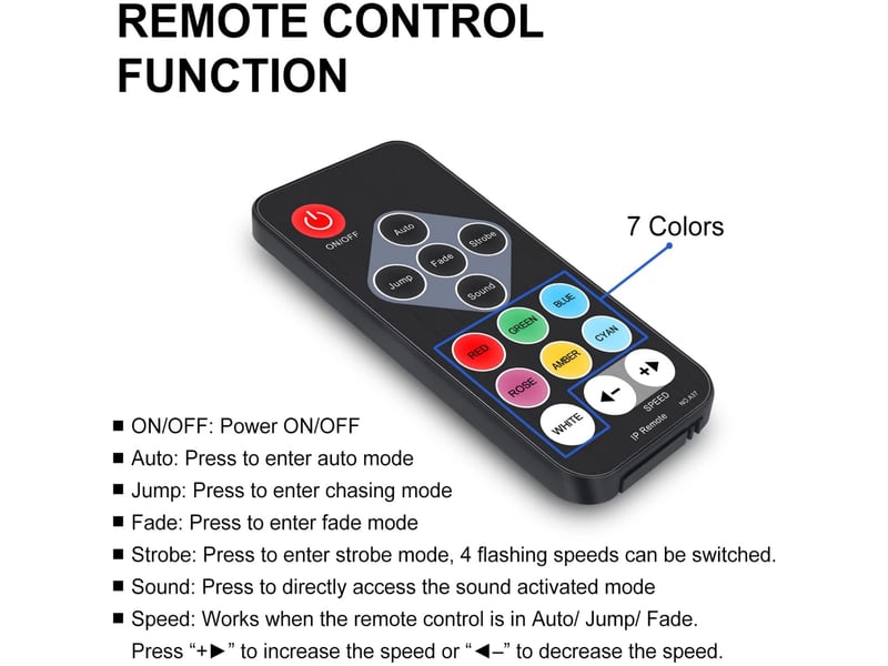 Mini rgb projecteur , 12 led rechargeables jeux de lumiere avec télécommande  - Conforama B