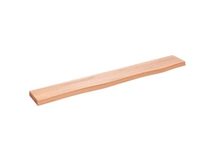 Étagère murale, étagère flottante, étagères de rangement marron clair 80x10x2 cm bois chêne massif traité