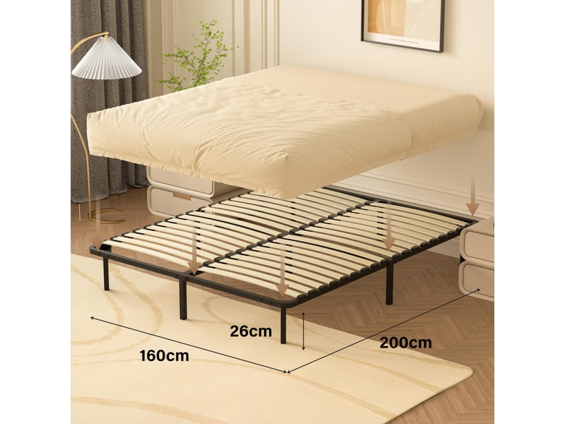  Ensemble matelas ressorts et sommier 120x190, mémoire de forme, ep:30cm  - Conforama D