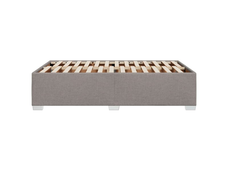  Lit double- lit adulte -  cadre de lit sans matelas taupe 120x190 cm tissu  - Conforama D