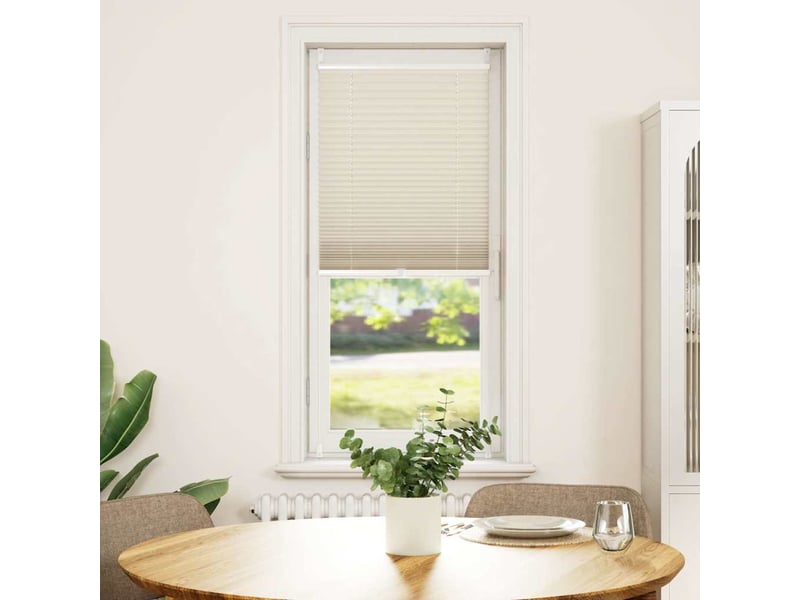  Store plissé, store de fenêtre 40x125 cm crème cf46638  - Conforama B