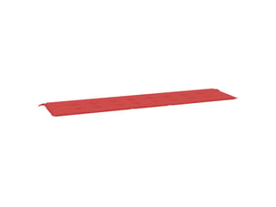 Coussin de banc de jardin, coussin d'assise rouge 200x50x3 cm tissu oxford cf52805