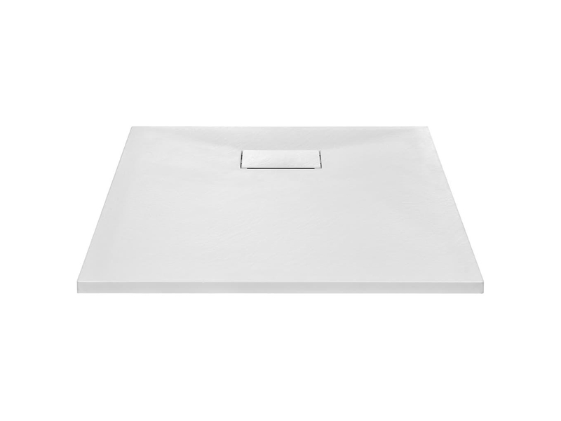  Bac de douche receveur de douche rectangulaire salle de bain maison intérieur trou de drain standard de 9 cm smc 90 x 70 cm blanc 02_0003448  - Conforama C