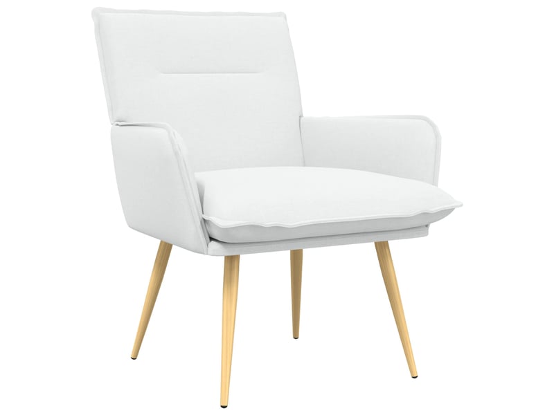Vidaxl fauteuil blanc tissu - Conforama D