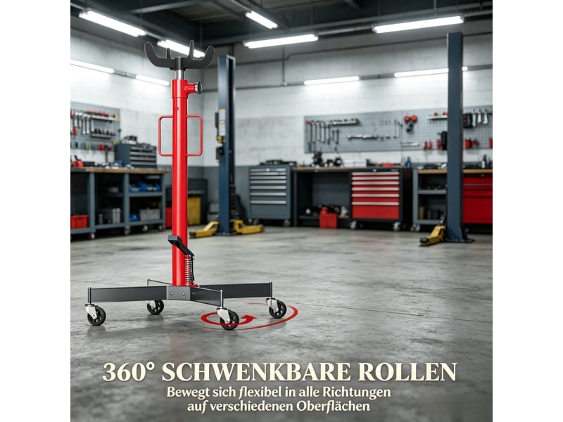 Table élévatrice hydraulique mobile 500 kg en acier, pédale et roulettes pivotantes - Conforama D
