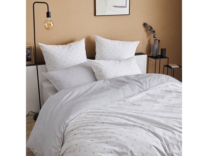  Parure de couette en percale de coton au style géométrique 260x240 cm  - Conforama A