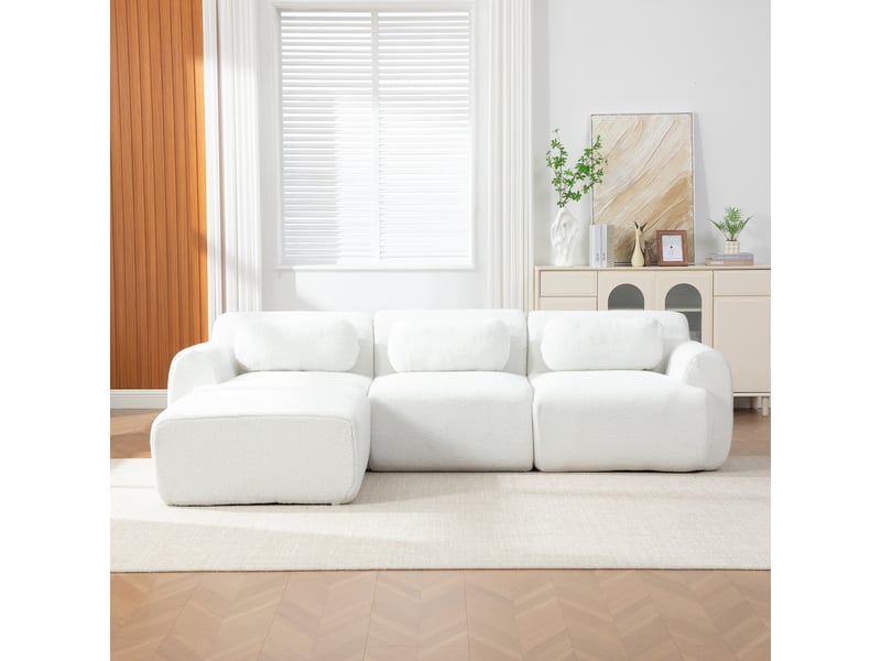  Canapé modulable | canapé de salon, mousse haute résilience 30d, base antidérapante, format compressé, facile à déplacer  - Conforama E