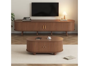 Meuble tv coloris marron <strong>ZOVIRA</strong> <strong></strong>