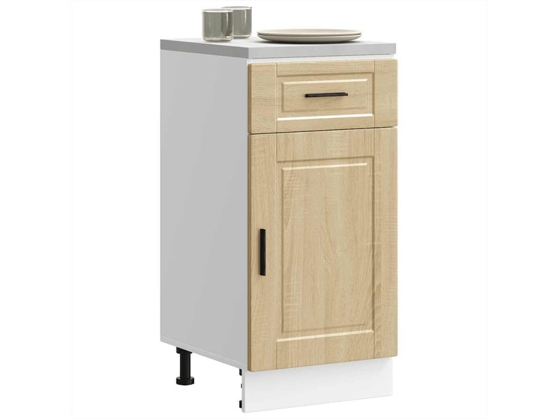 Meuble de rangement, armoire de cuisine porto chêne sonoma bois d'ingénierie shl6307 - Conforama B