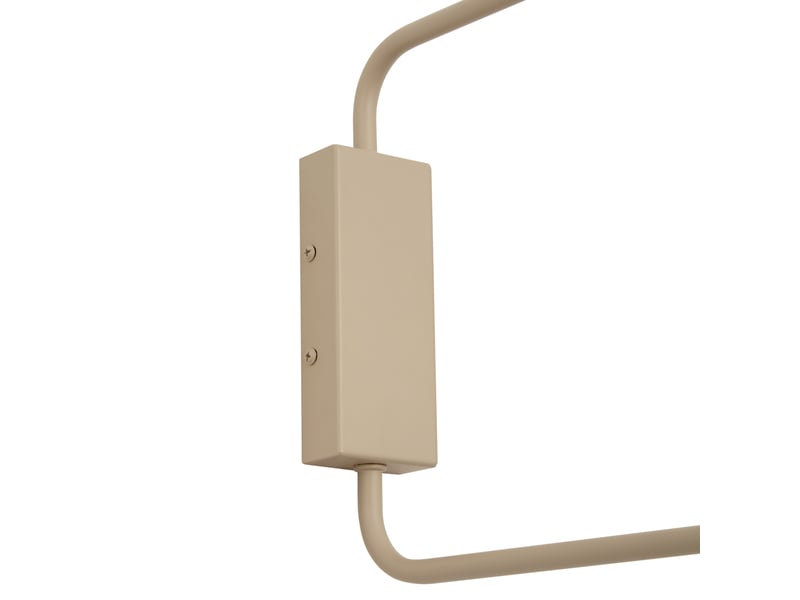  Applique murale moderne taupe avec intérieur doré orientable 2 lumières - lune  - Conforama D