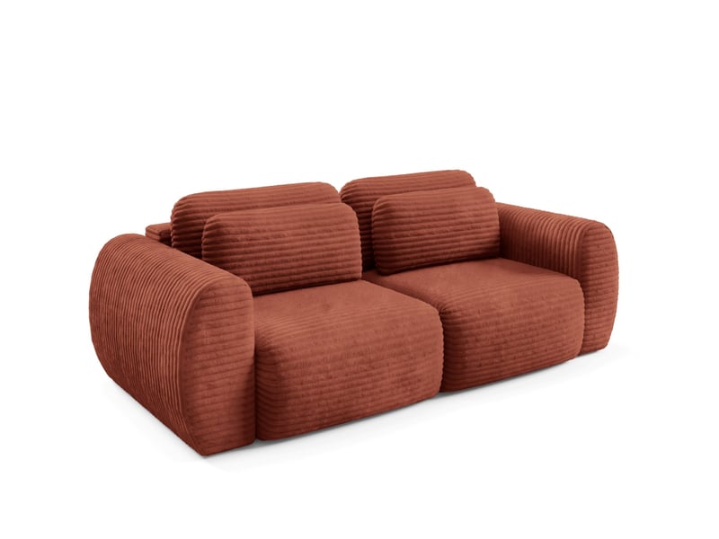 Canapé convertible premium cloud rouge - Conforama B