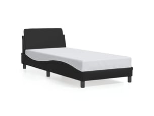 Lit simple 80x200 cm coloris noir