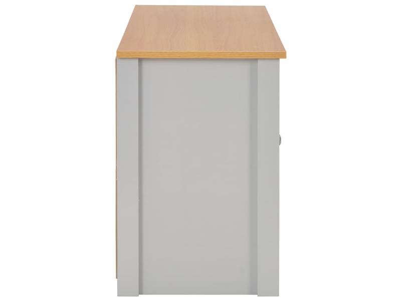  Meuble tv - banc tv - meuble de rangement gris 120x39x58 cm  - Conforama E