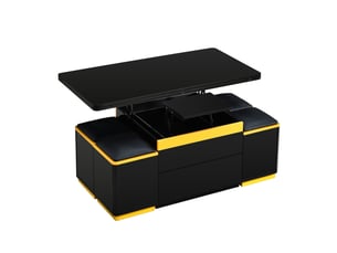 Table basse  coloris noir  ORGL1423S